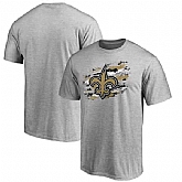 Men's New Orleans Saints NFL Pro Line True Color T-Shirt Heathered Gray,baseball caps,new era cap wholesale,wholesale hats